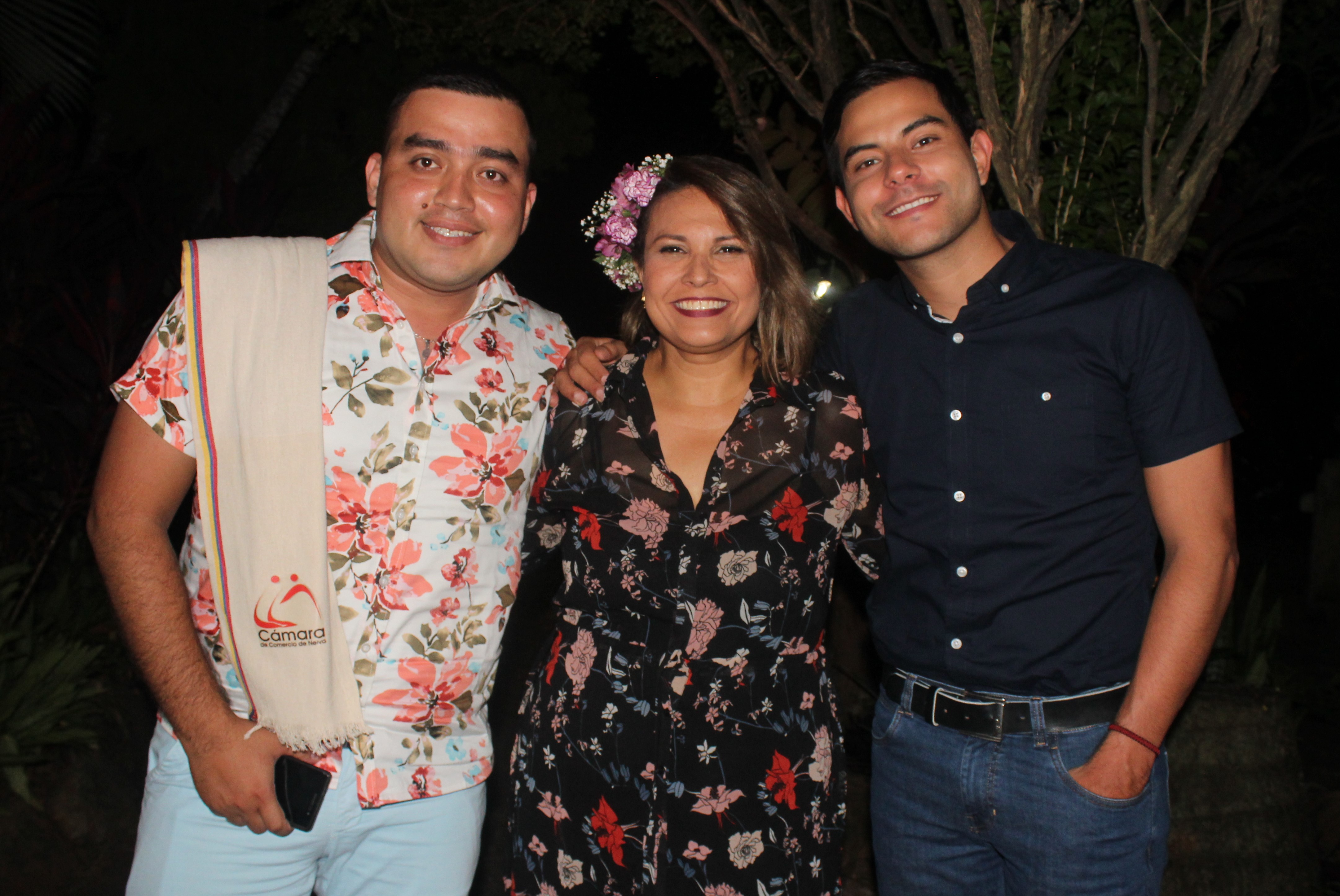 Jefferson Capera, Sandra Grijalva y Andrés Londoño.